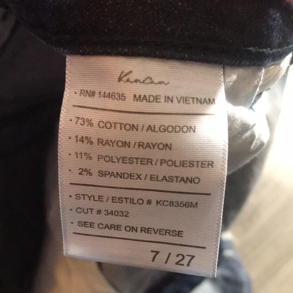 KanCan KC8356M Distressed Medium Rise Busted Knee Skinny Jeans size 27 - Picture 13 of 13